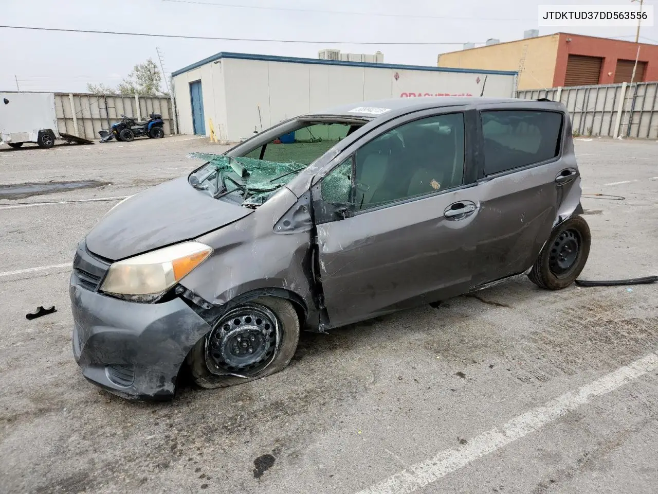 2013 Toyota Yaris VIN: JTDKTUD37DD563556 Lot: 58994215