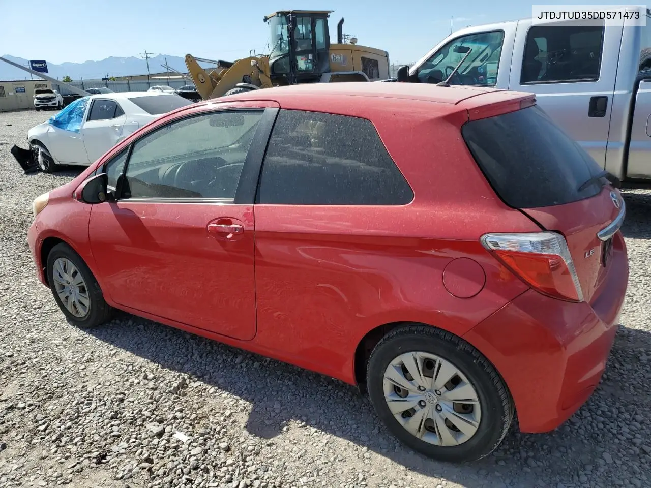 2013 Toyota Yaris VIN: JTDJTUD35DD571473 Lot: 62016035
