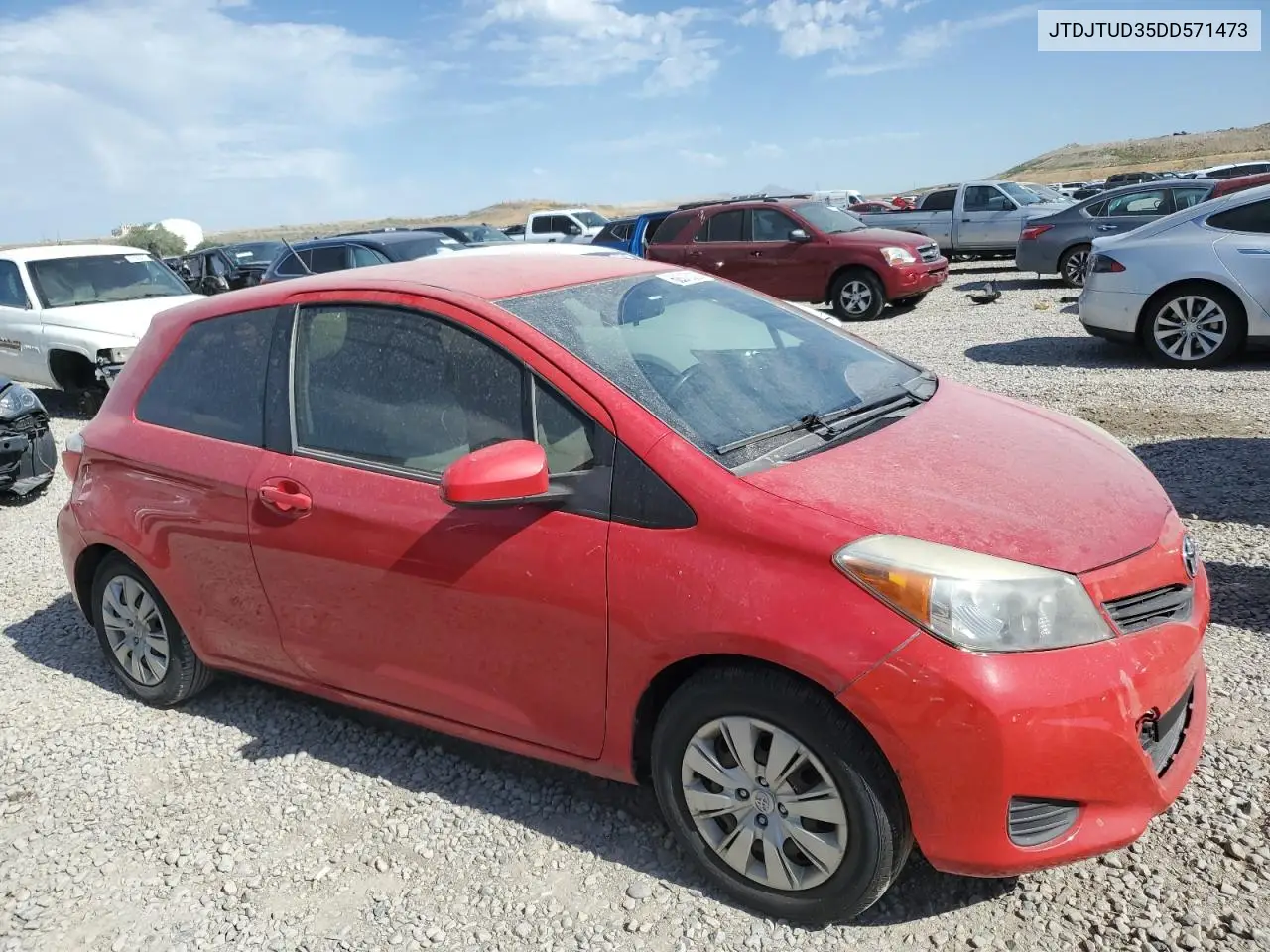 2013 Toyota Yaris VIN: JTDJTUD35DD571473 Lot: 62016035