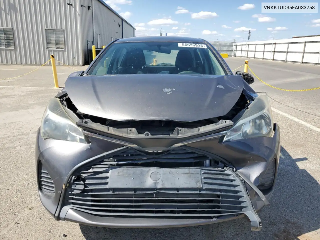 2015 Toyota Yaris VIN: VNKKTUD35FA033758 Lot: 55696935