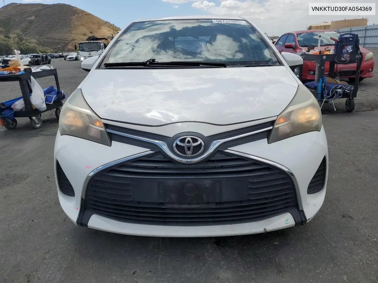 2015 Toyota Yaris VIN: VNKKTUD30FA054369 Lot: 56732905