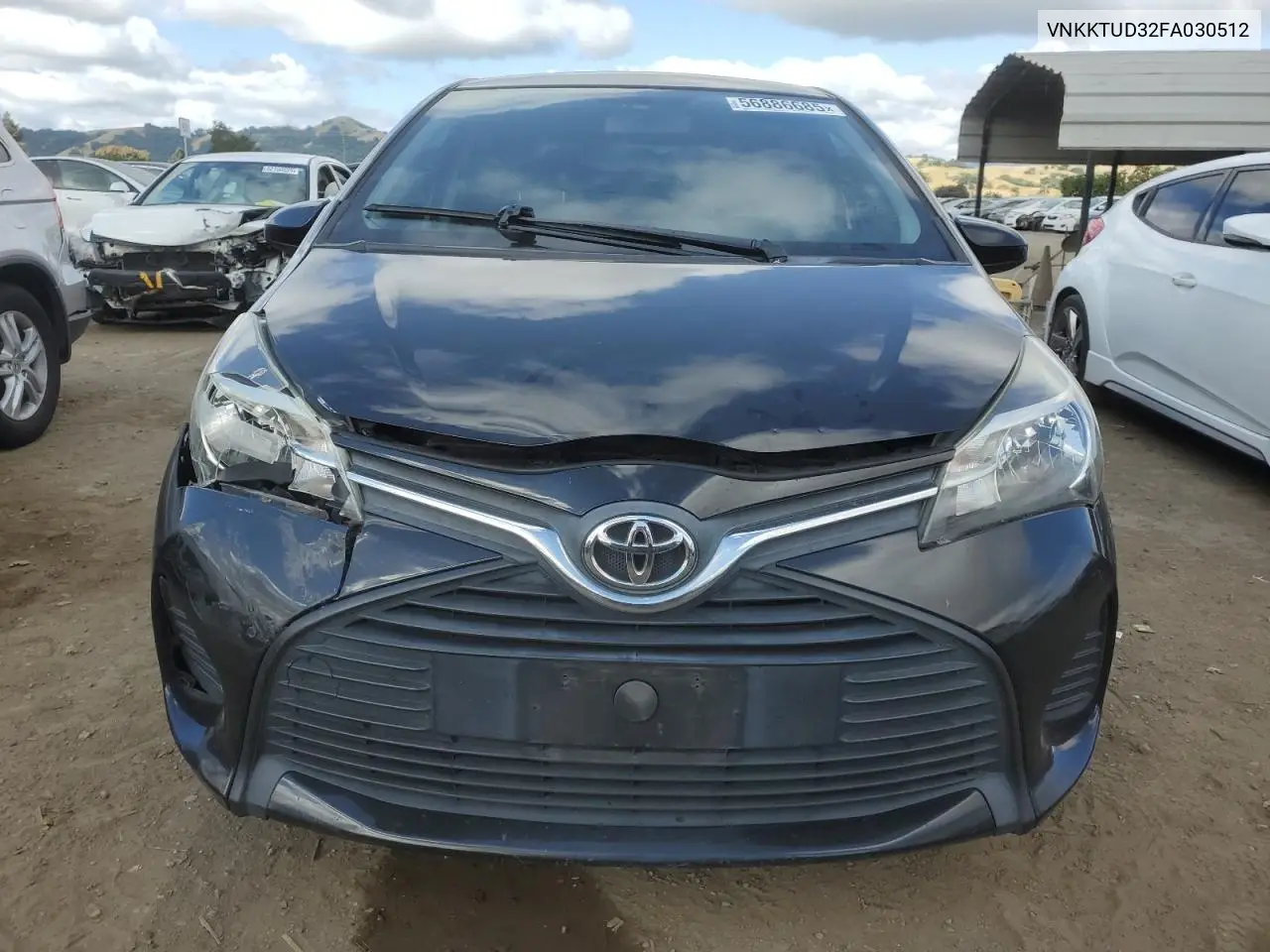 2015 Toyota Yaris VIN: VNKKTUD32FA030512 Lot: 56886685