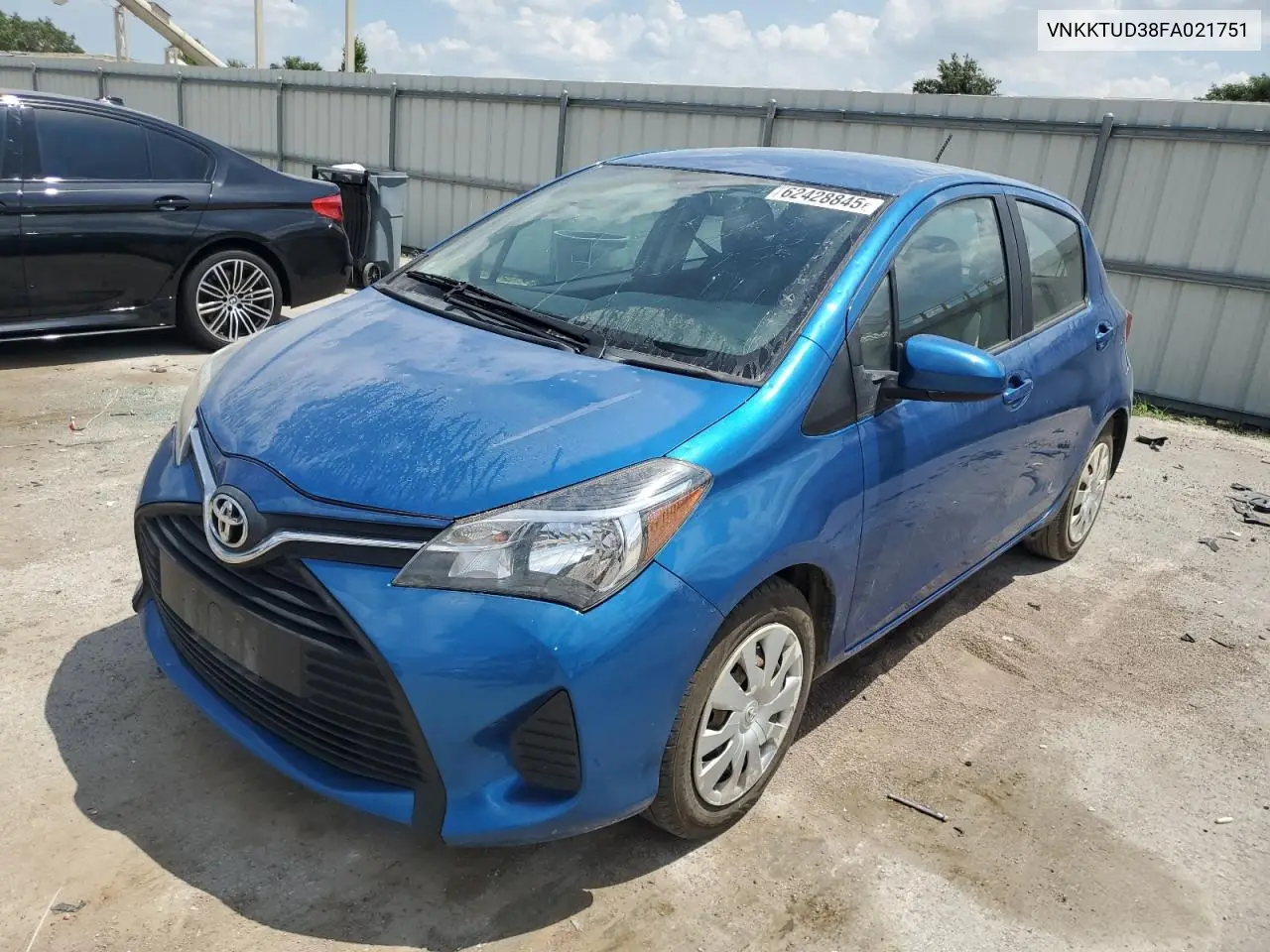 2015 Toyota Yaris VIN: VNKKTUD38FA021751 Lot: 62428845