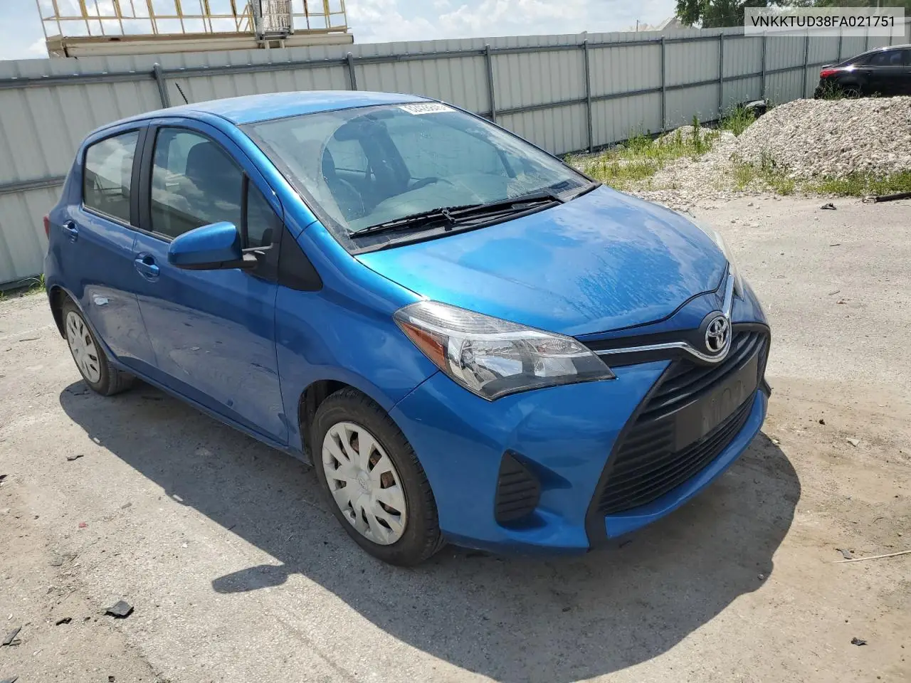 2015 Toyota Yaris VIN: VNKKTUD38FA021751 Lot: 62428845
