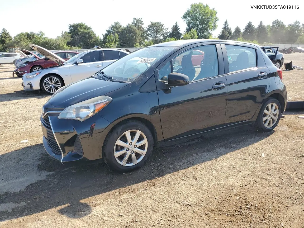 2015 Toyota Yaris VIN: VNKKTUD35FA019116 Lot: 62676045