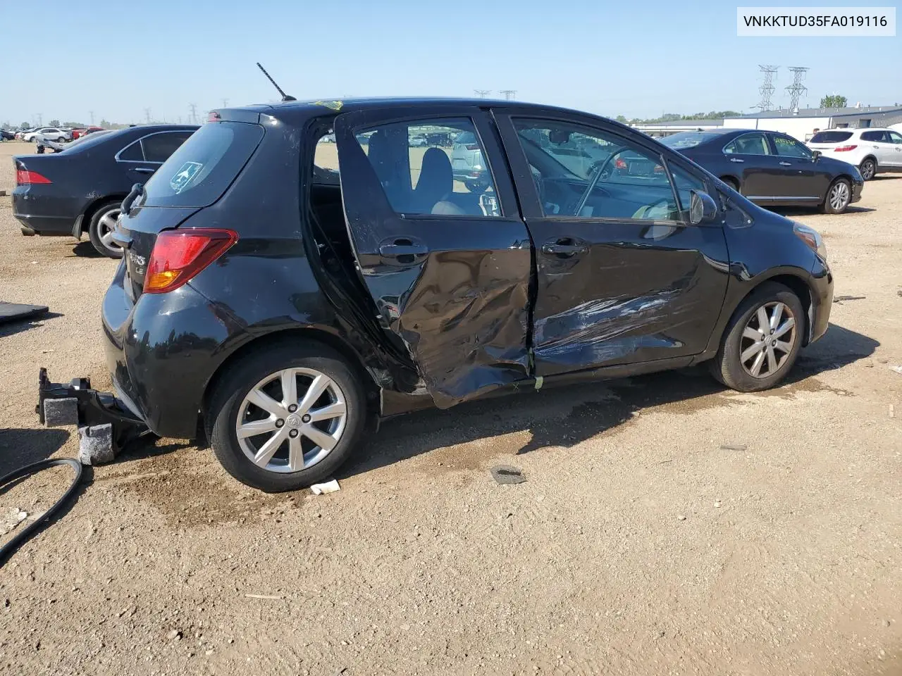 2015 Toyota Yaris VIN: VNKKTUD35FA019116 Lot: 62676045