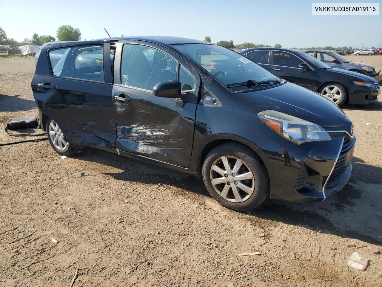 2015 Toyota Yaris VIN: VNKKTUD35FA019116 Lot: 62676045