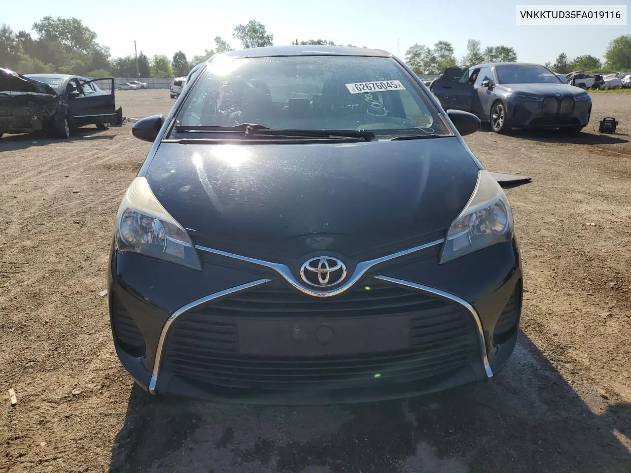 2015 Toyota Yaris VIN: VNKKTUD35FA019116 Lot: 62676045