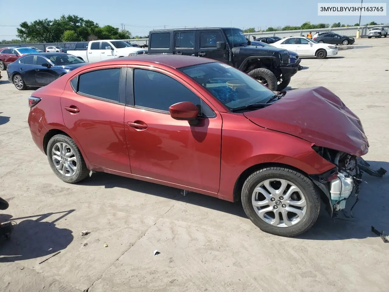 2017 Toyota Yaris Ia VIN: 3MYDLBYV3HY163765 Lot: 51500885