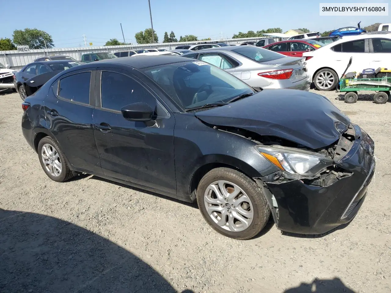 2017 Toyota Yaris Ia VIN: 3MYDLBYV5HY160804 Lot: 54270585