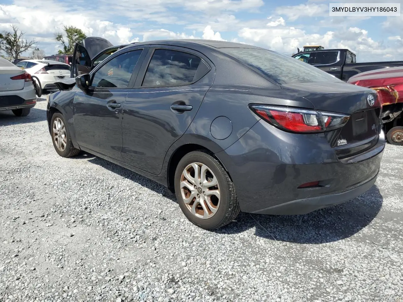 2017 Toyota Yaris Ia VIN: 3MYDLBYV3HY186043 Lot: 56762415
