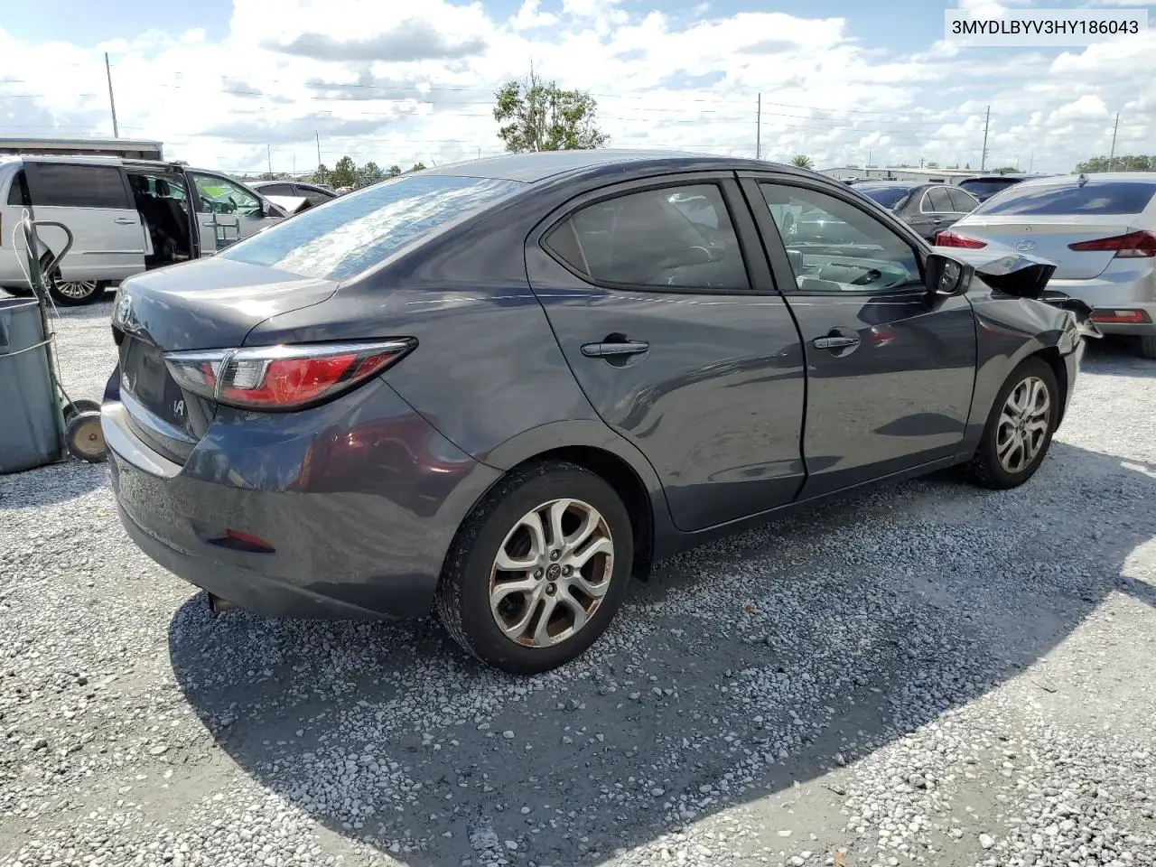 2017 Toyota Yaris Ia VIN: 3MYDLBYV3HY186043 Lot: 56762415