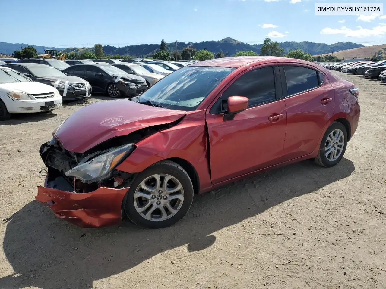 2017 Toyota Yaris Ia VIN: 3MYDLBYV5HY161726 Lot: 56980805
