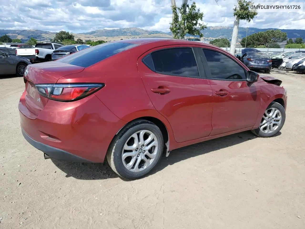 2017 Toyota Yaris Ia VIN: 3MYDLBYV5HY161726 Lot: 56980805