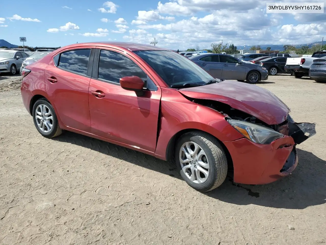 2017 Toyota Yaris Ia VIN: 3MYDLBYV5HY161726 Lot: 56980805