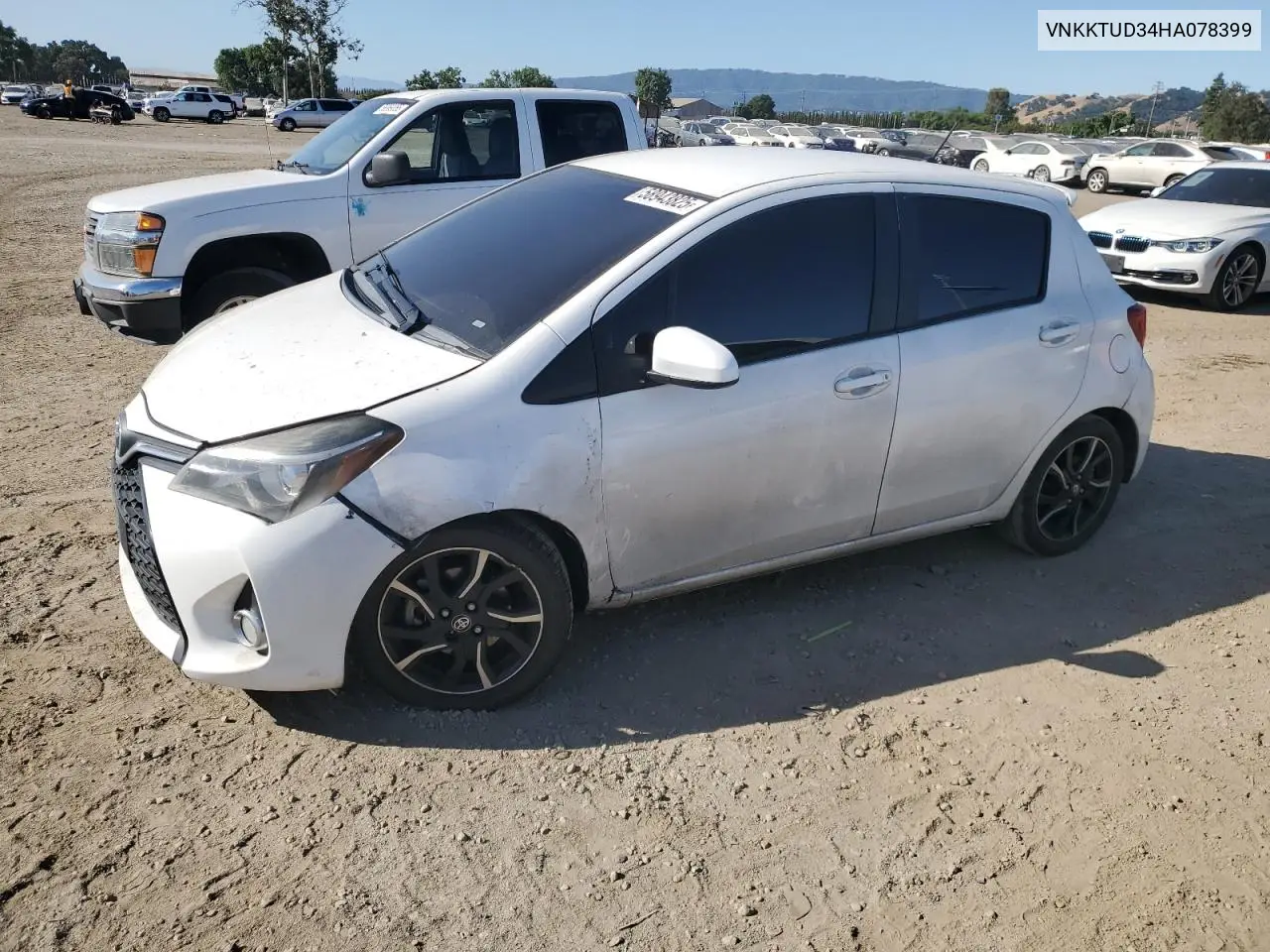 2017 Toyota Yaris L VIN: VNKKTUD34HA078399 Lot: 58943825
