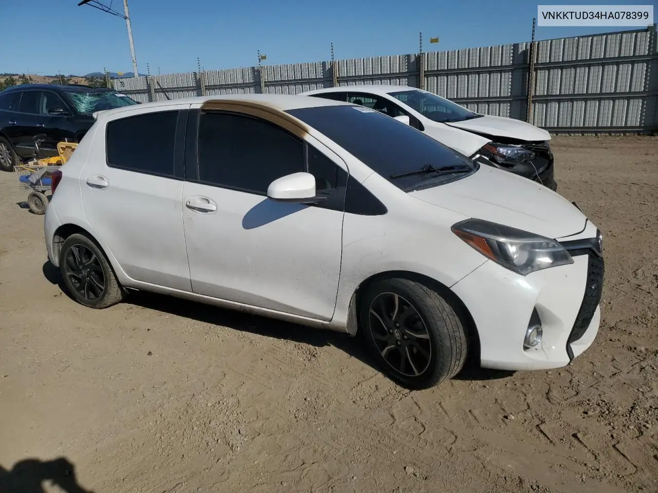2017 Toyota Yaris L VIN: VNKKTUD34HA078399 Lot: 58943825