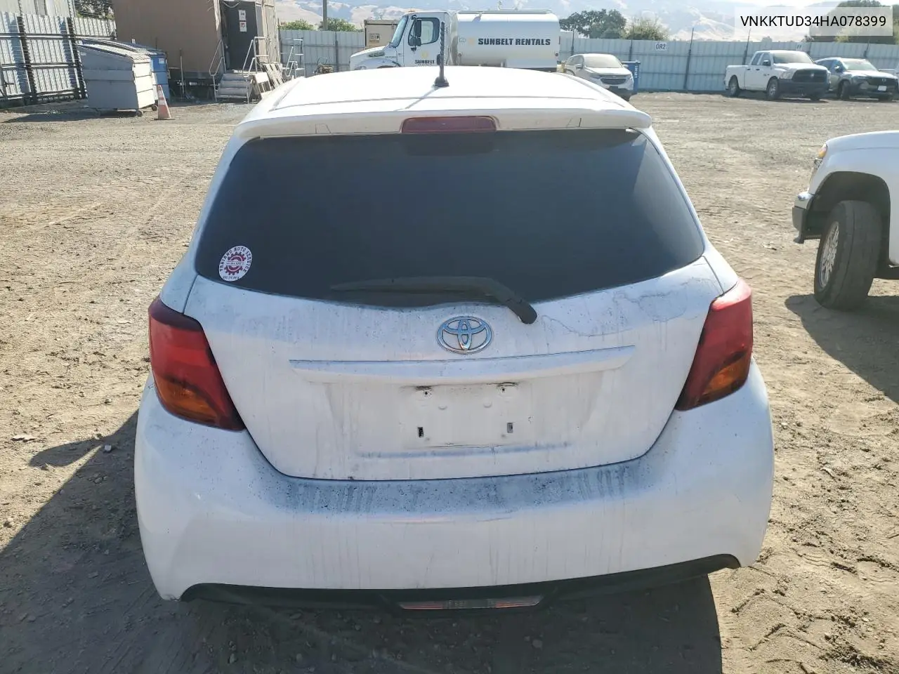 2017 Toyota Yaris L VIN: VNKKTUD34HA078399 Lot: 58943825
