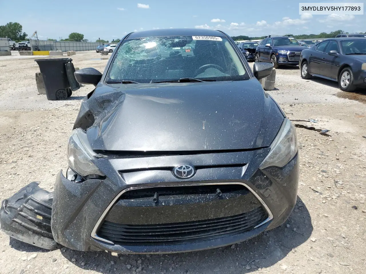 2017 Toyota Yaris Ia VIN: 3MYDLBYV5HY177893 Lot: 62356905