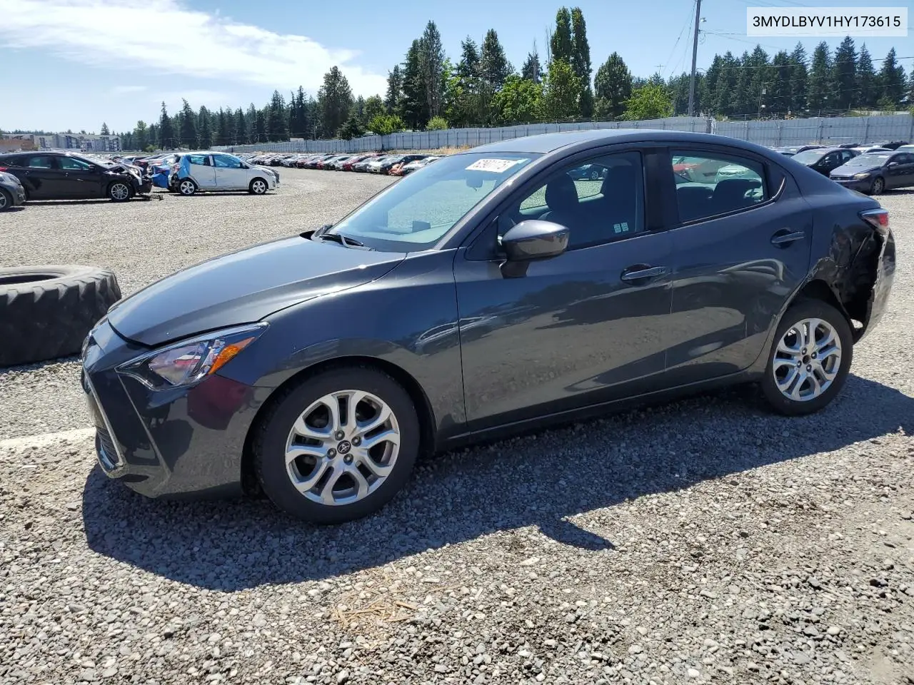 2017 Toyota Yaris Ia VIN: 3MYDLBYV1HY173615 Lot: 62901175