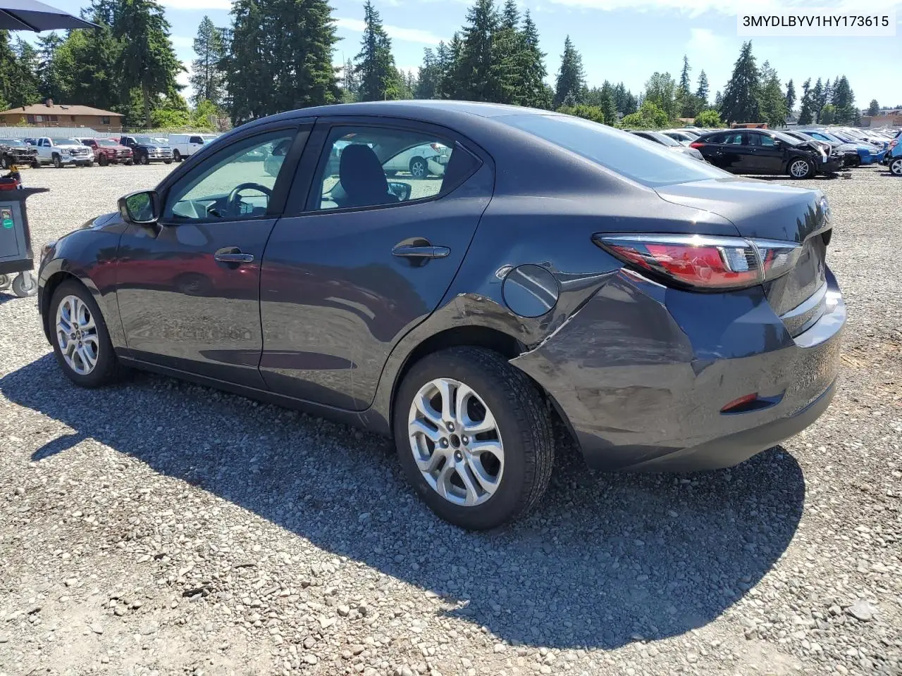 2017 Toyota Yaris Ia VIN: 3MYDLBYV1HY173615 Lot: 62901175