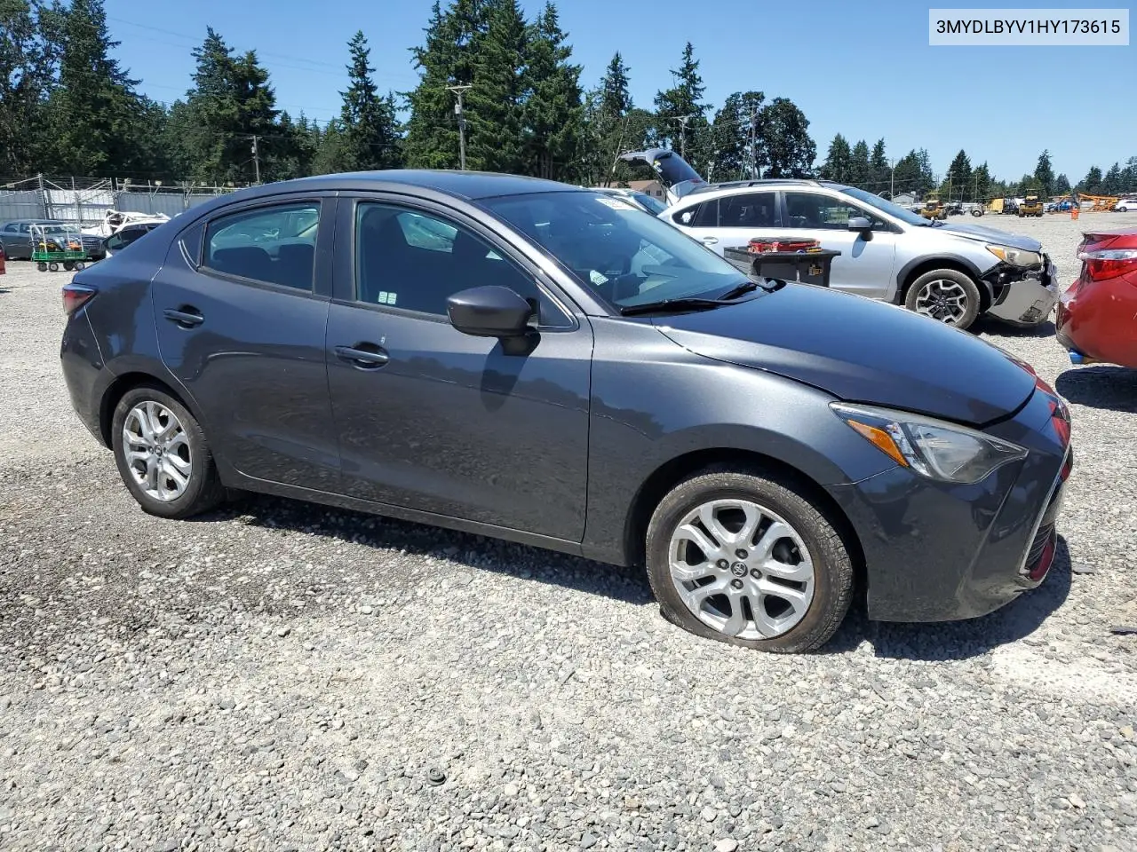 2017 Toyota Yaris Ia VIN: 3MYDLBYV1HY173615 Lot: 62901175