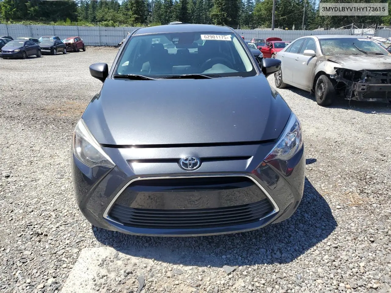 2017 Toyota Yaris Ia VIN: 3MYDLBYV1HY173615 Lot: 62901175