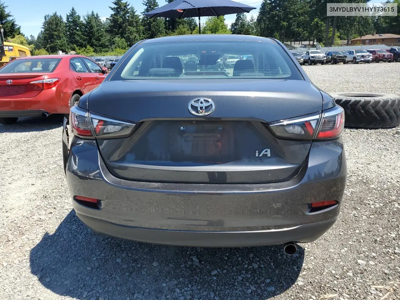 2017 Toyota Yaris Ia VIN: 3MYDLBYV1HY173615 Lot: 62901175