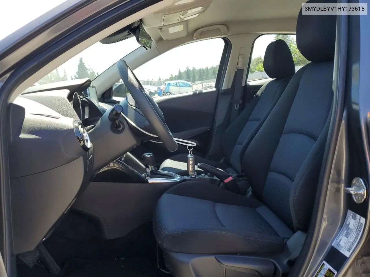 2017 Toyota Yaris Ia VIN: 3MYDLBYV1HY173615 Lot: 62901175