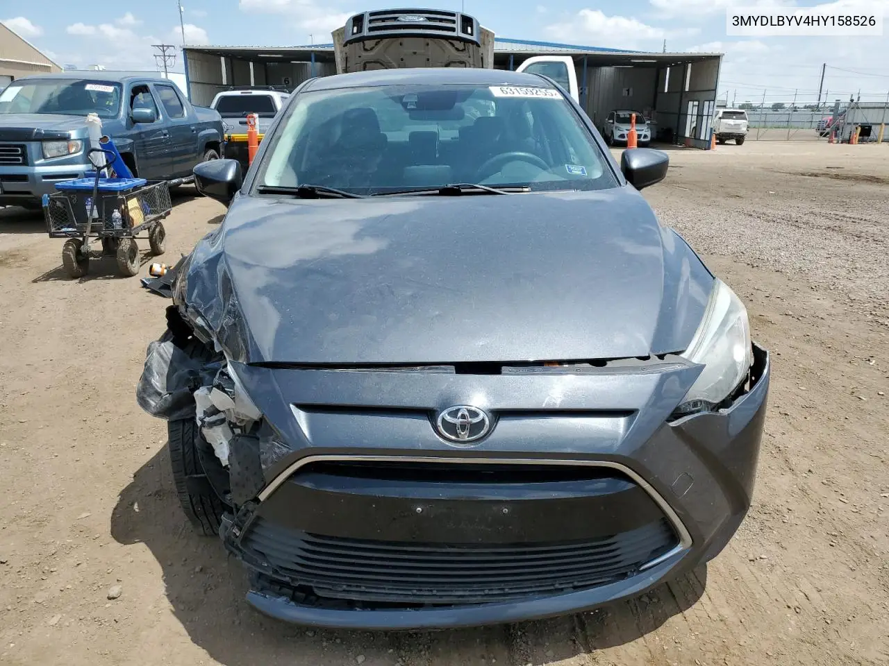 2017 Toyota Yaris Ia VIN: 3MYDLBYV4HY158526 Lot: 63159255