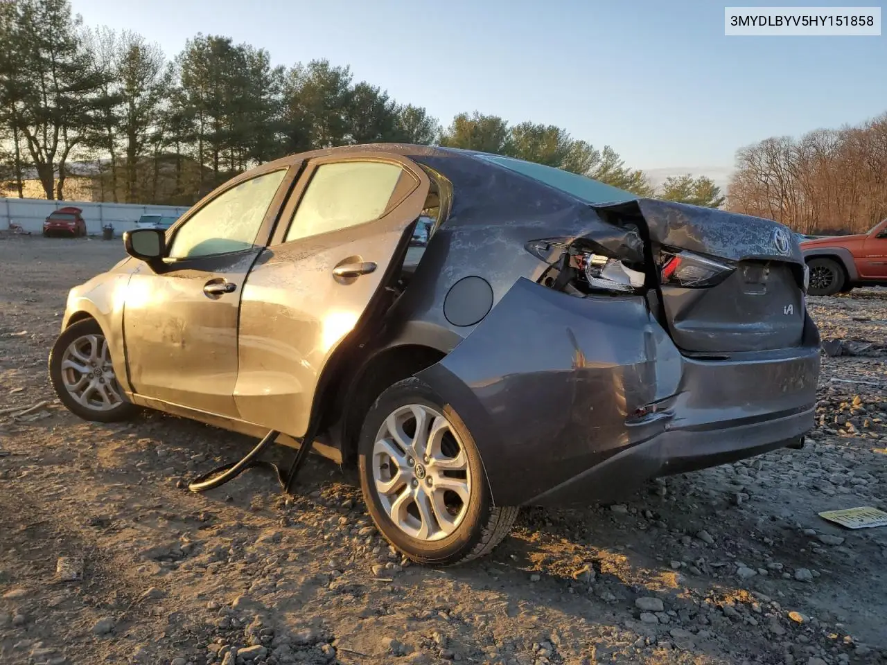 2017 Toyota Yaris Ia VIN: 3MYDLBYV5HY151858 Lot: 81376663