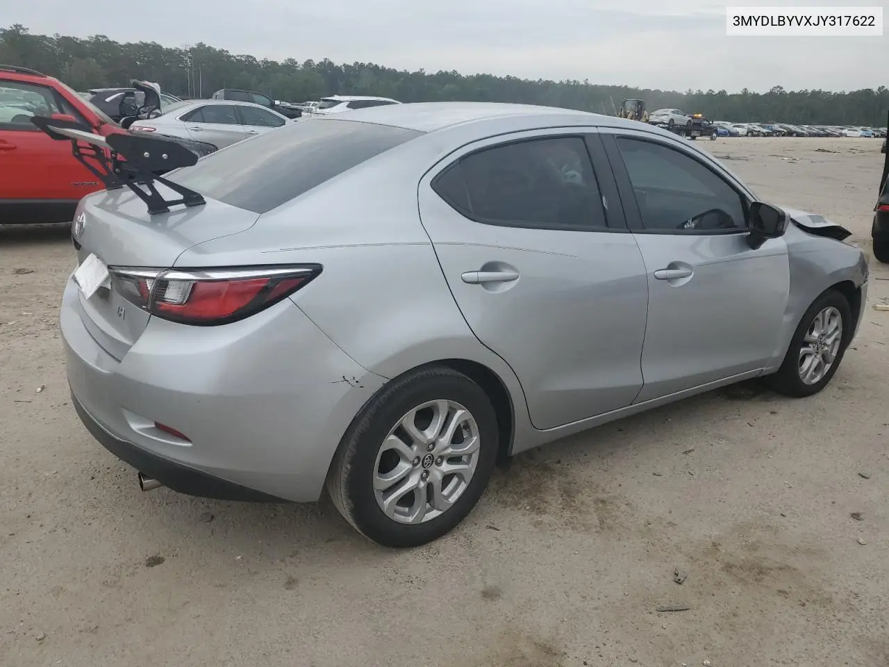 2018 Toyota Yaris Ia VIN: 3MYDLBYVXJY317622 Lot: 55410205
