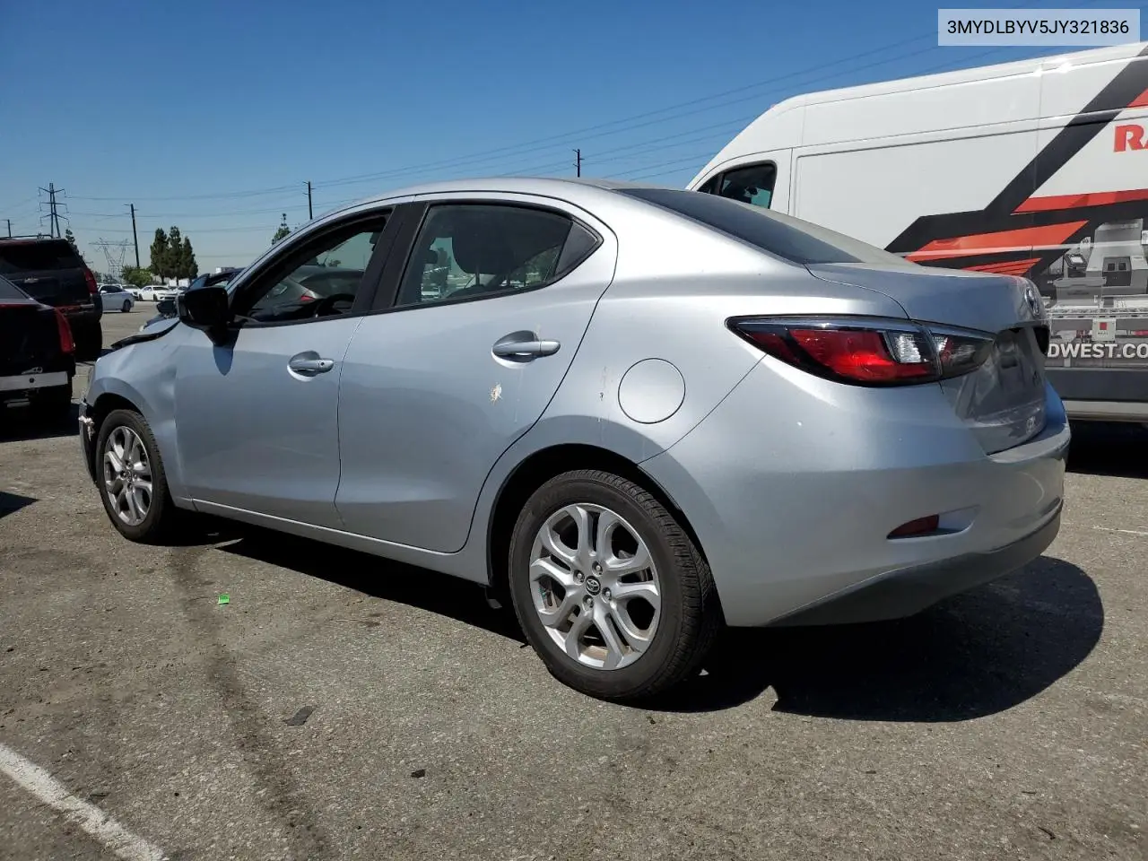 2018 Toyota Yaris Ia VIN: 3MYDLBYV5JY321836 Lot: 62134615