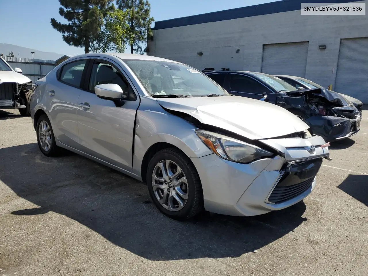 2018 Toyota Yaris Ia VIN: 3MYDLBYV5JY321836 Lot: 62134615