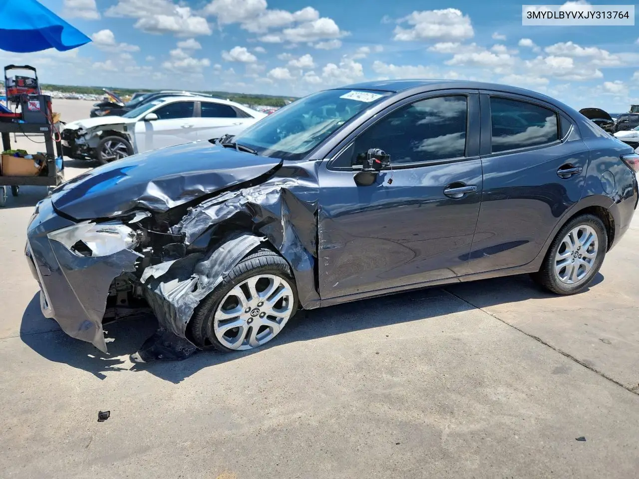 2018 Toyota Yaris Ia VIN: 3MYDLBYVXJY313764 Lot: 62742175