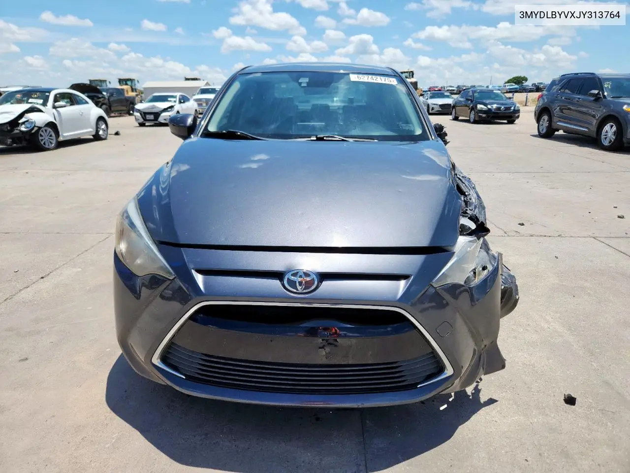 2018 Toyota Yaris Ia VIN: 3MYDLBYVXJY313764 Lot: 62742175