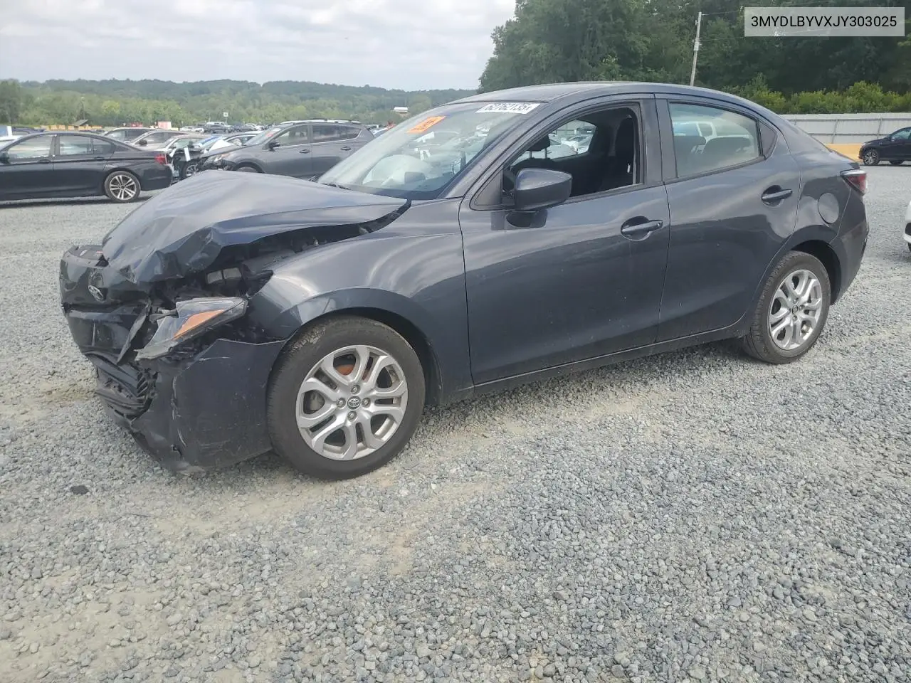 2018 Toyota Yaris Ia VIN: 3MYDLBYVXJY303025 Lot: 62762135
