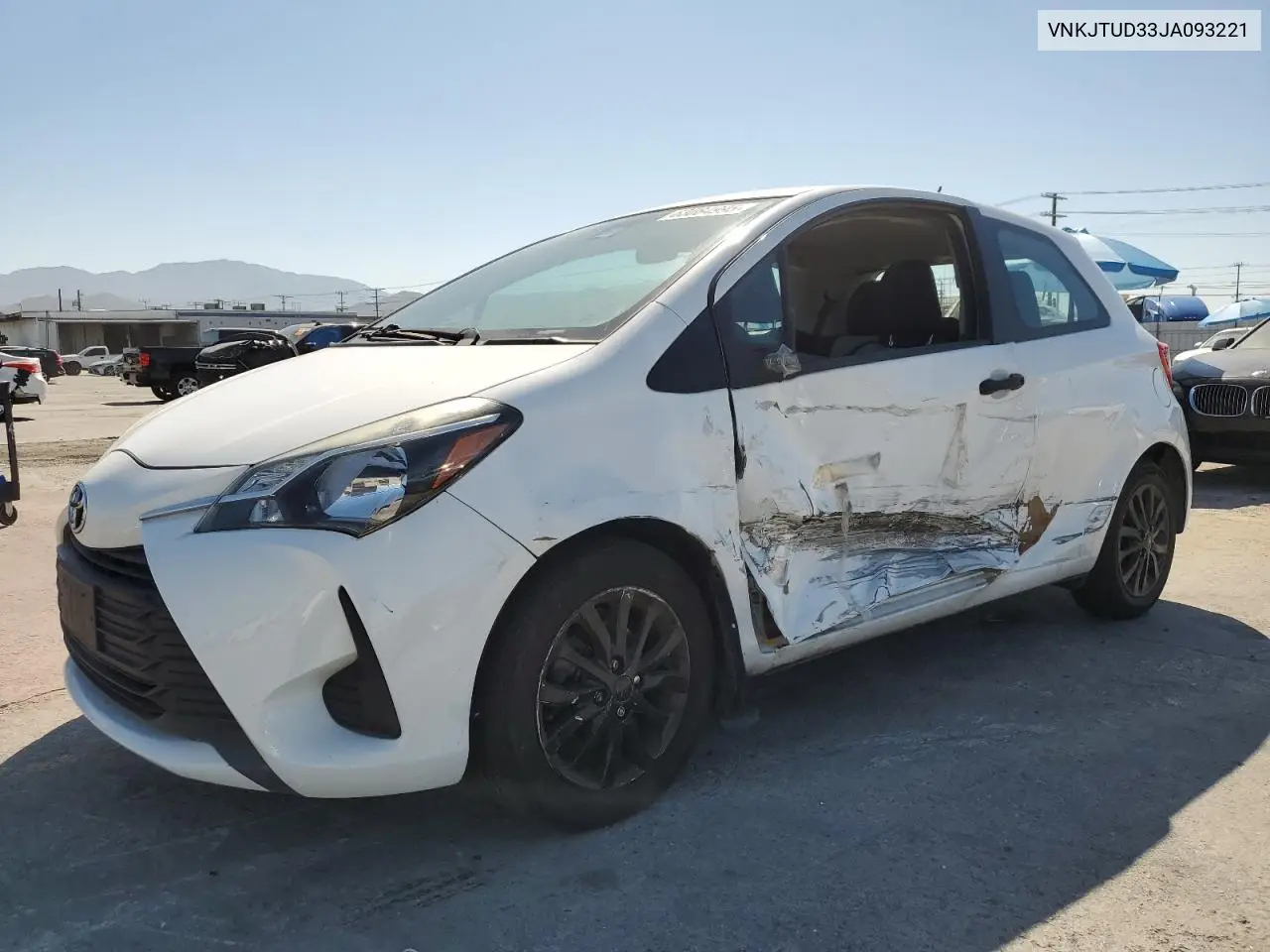 2018 Toyota Yaris L VIN: VNKJTUD33JA093221 Lot: 63084995