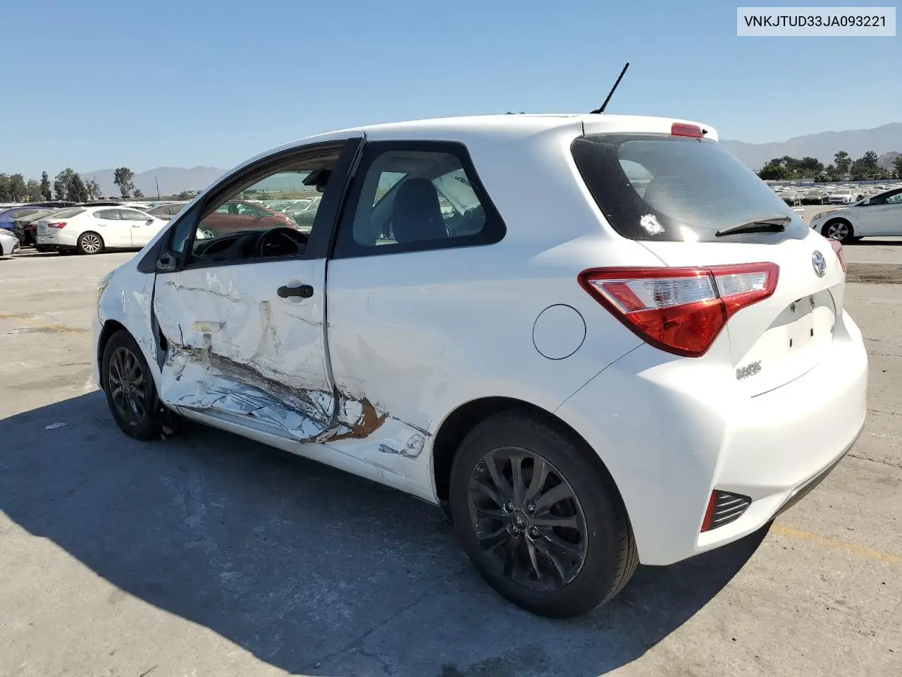 2018 Toyota Yaris L VIN: VNKJTUD33JA093221 Lot: 63084995