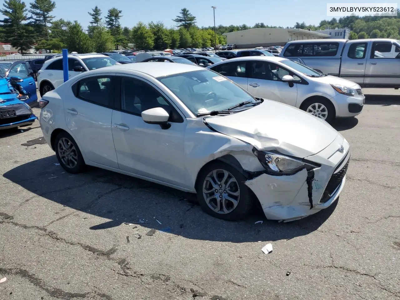2019 Toyota Yaris L VIN: 3MYDLBYV5KY523612 Lot: 62820305