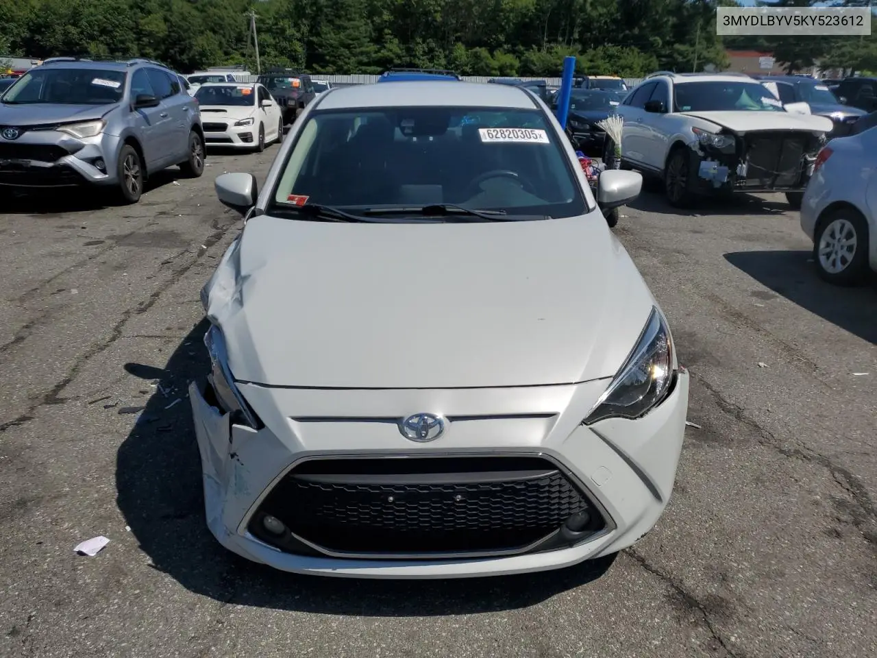 2019 Toyota Yaris L VIN: 3MYDLBYV5KY523612 Lot: 62820305