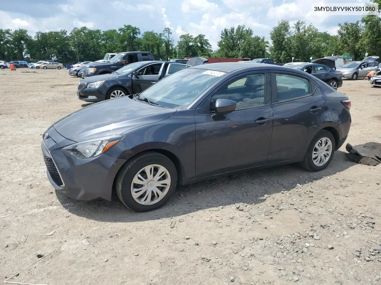 2019 Toyota Yaris L VIN: 3MYDLBYV9KY501080 Lot: 62848175