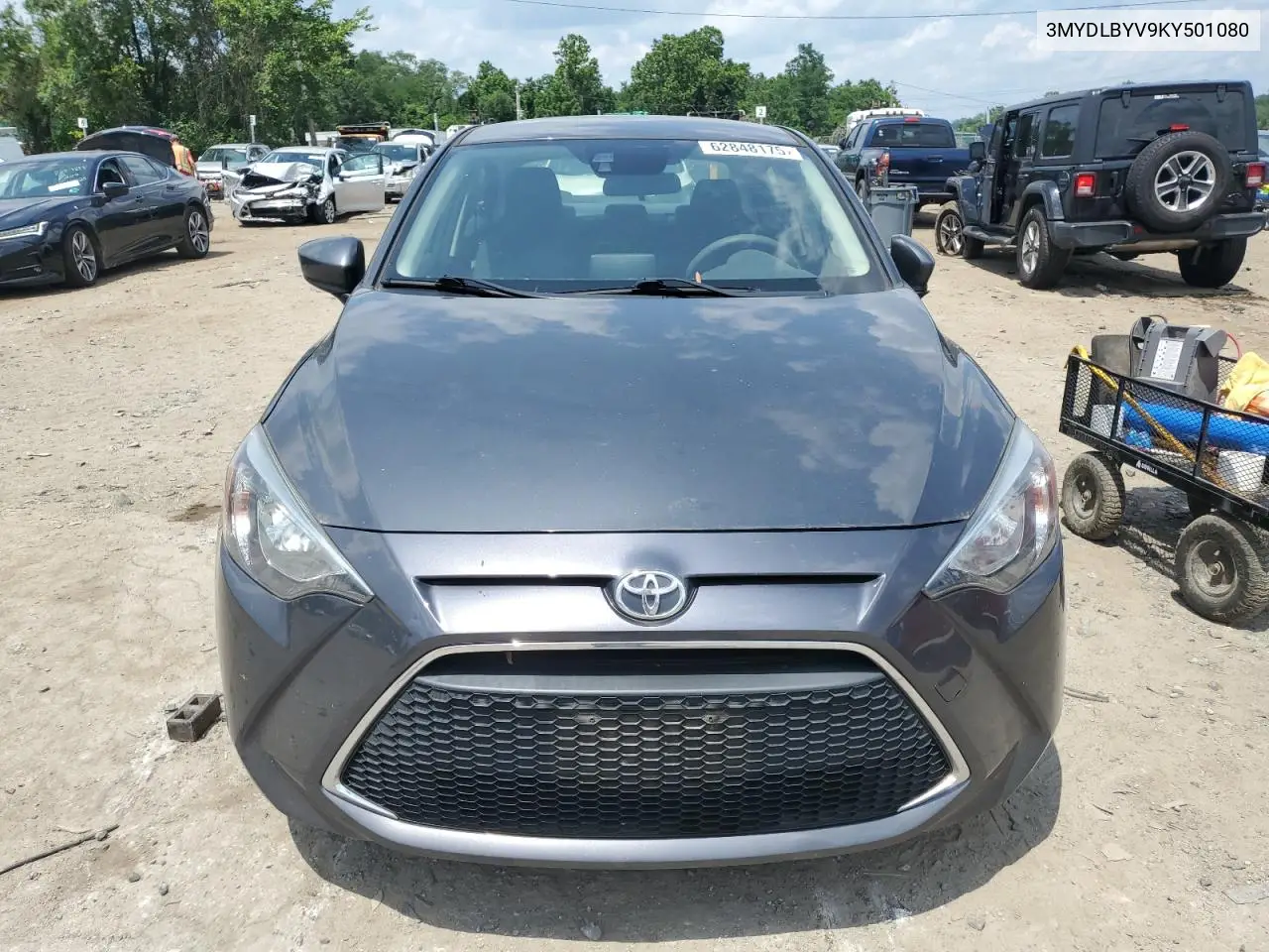 2019 Toyota Yaris L VIN: 3MYDLBYV9KY501080 Lot: 62848175