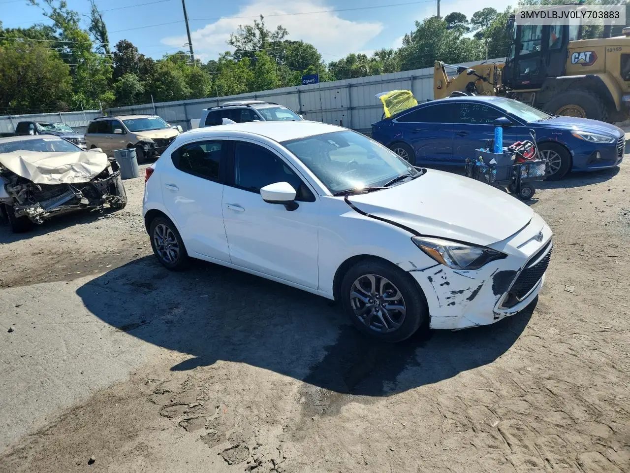 2020 Toyota Yaris Le VIN: 3MYDLBJV0LY703883 Lot: 62951275