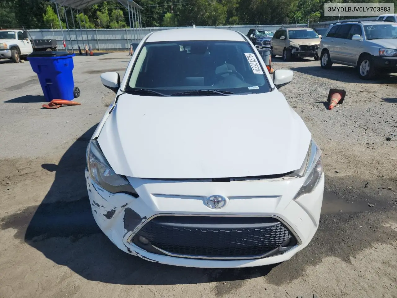 2020 Toyota Yaris Le VIN: 3MYDLBJV0LY703883 Lot: 62951275