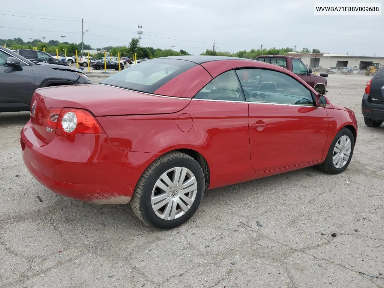 2008 Volkswagen Eos Turbo VIN: WVWBA71F88V009688 Lot: 60780485