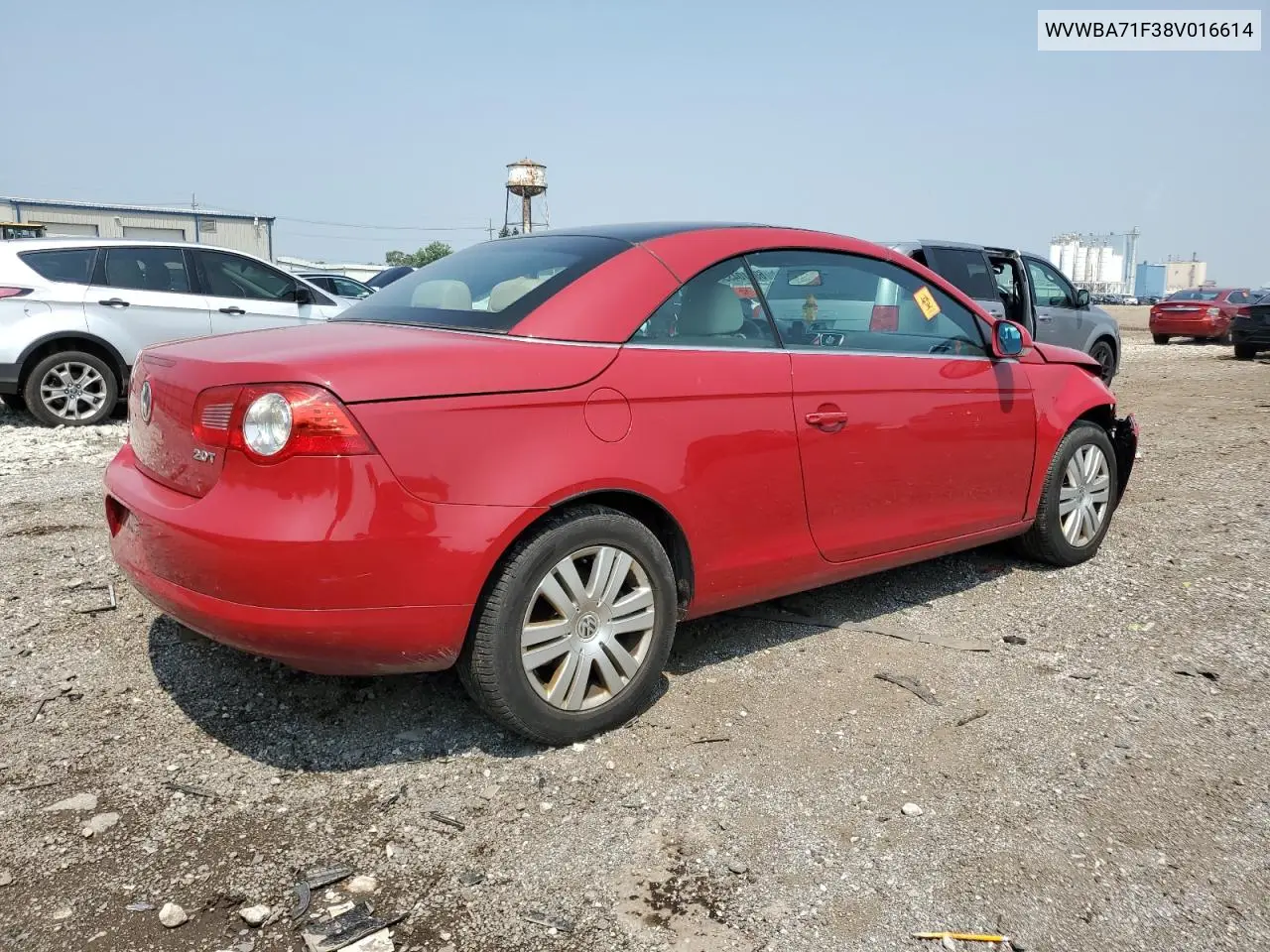 2008 Volkswagen Eos Turbo VIN: WVWBA71F38V016614 Lot: 60910435