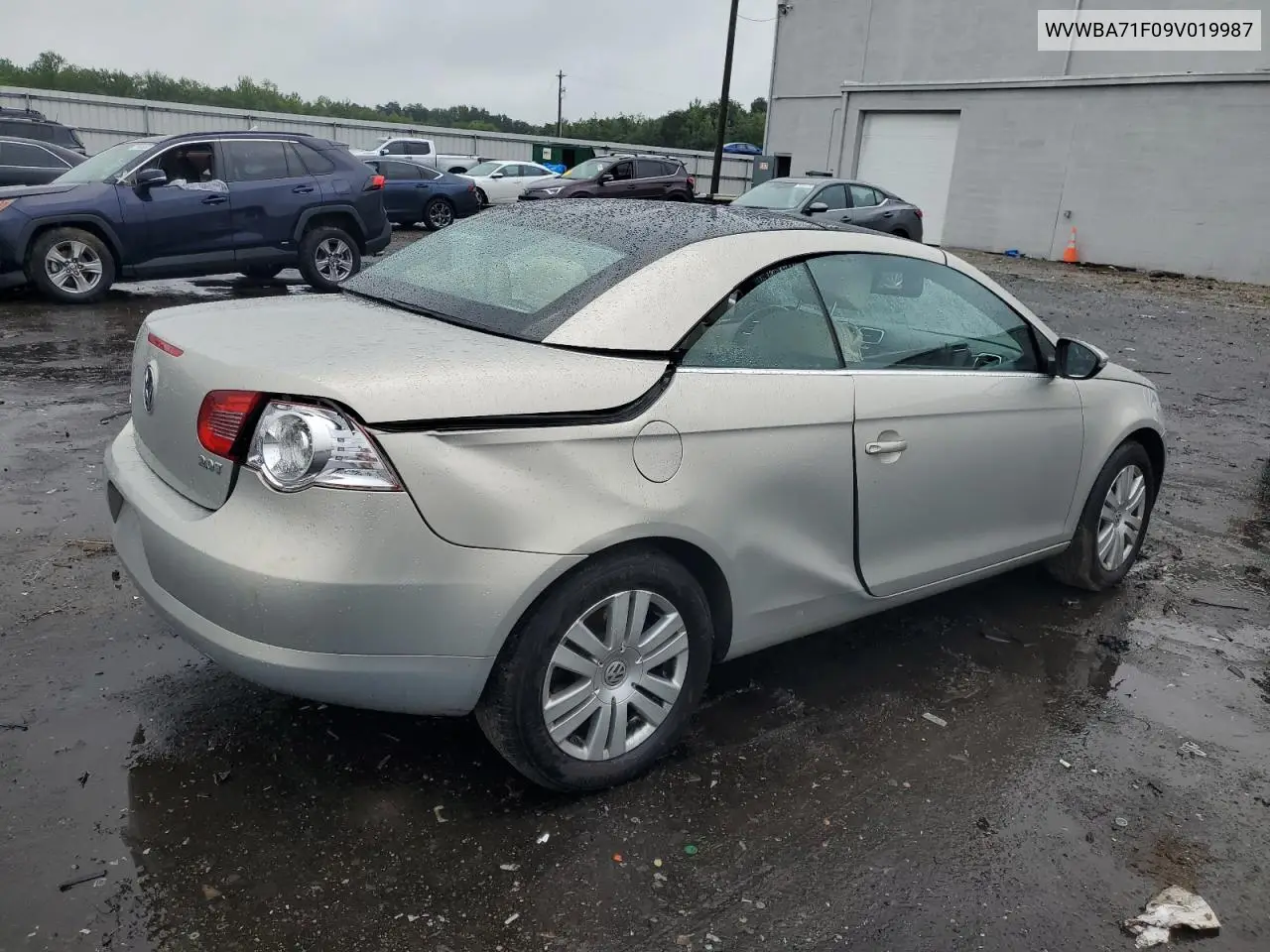 2009 Volkswagen Eos Turbo VIN: WVWBA71F09V019987 Lot: 63657215
