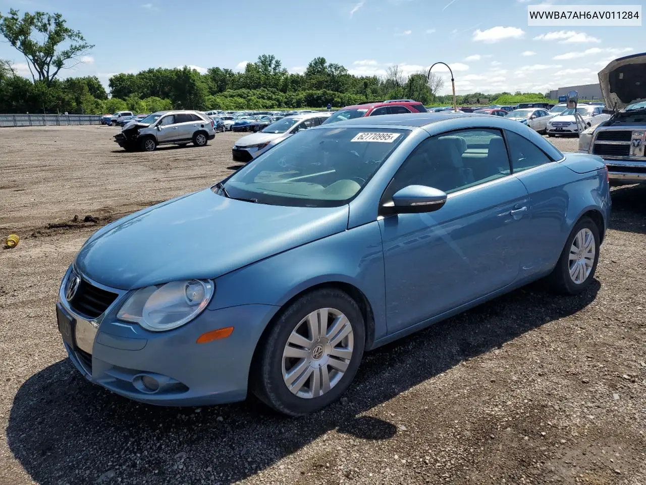 2010 Volkswagen Eos Turbo VIN: WVWBA7AH6AV011284 Lot: 62770995