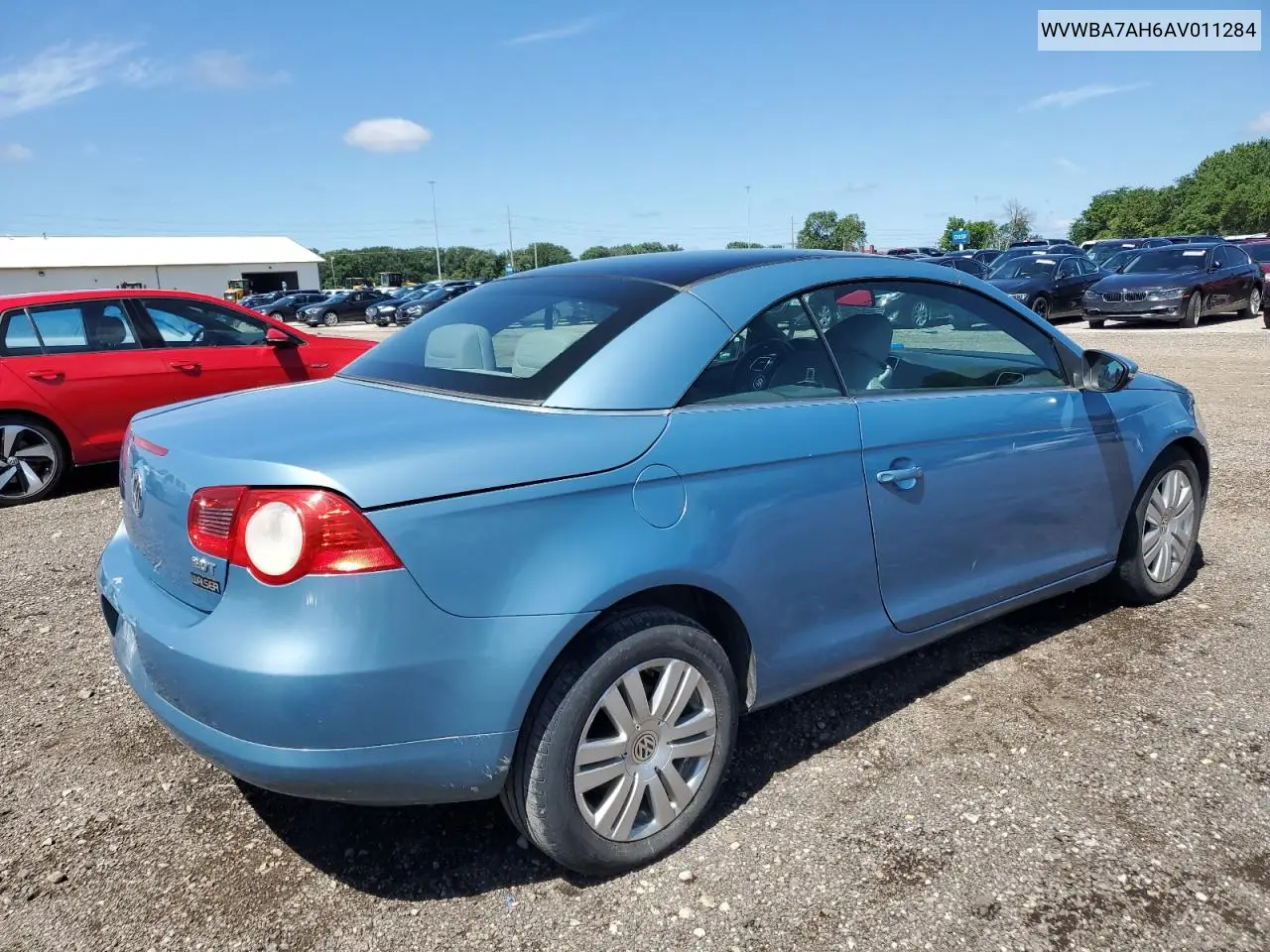 2010 Volkswagen Eos Turbo VIN: WVWBA7AH6AV011284 Lot: 62770995